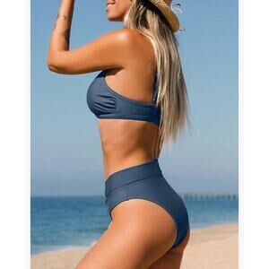 Cupshe ripped two piece swim suit